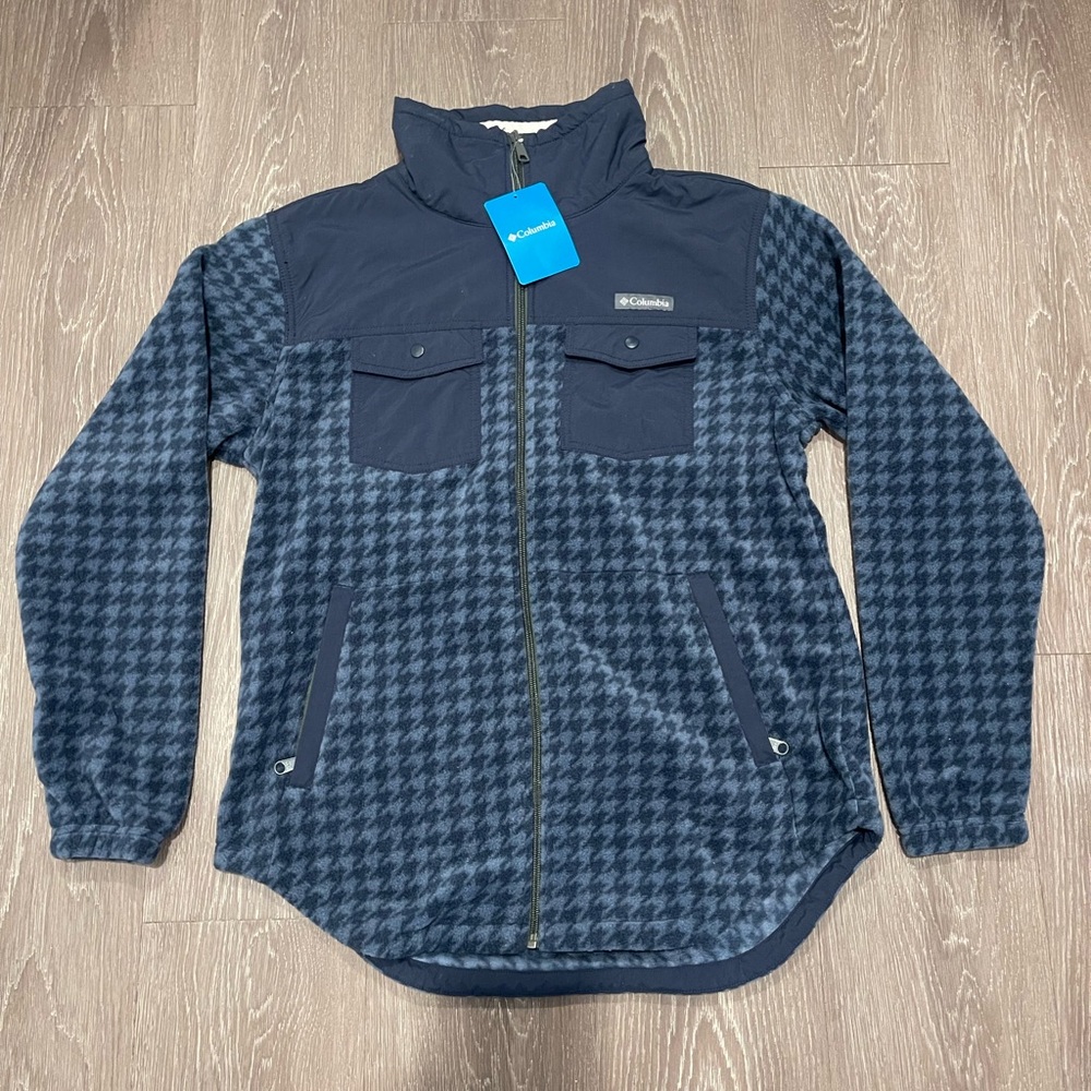 Women's Columbia Benton Springs Overlay Fleece Dark Nocturnal Jacket - Medium
